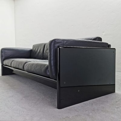 Black Leather Sofa by Gavina for Studio Simon, 1970s-PRS-1812457