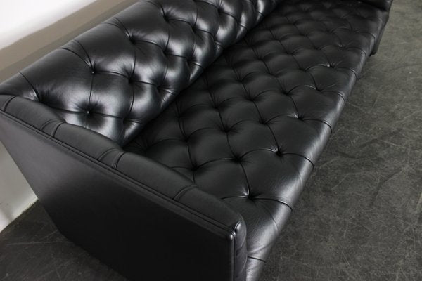 Black Leather Sofa by Wittmann Edwards-VGV-1183225