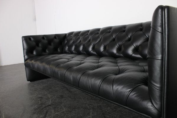 Black Leather Sofa by Wittmann Edwards-VGV-1183225