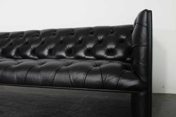 Black Leather Sofa by Wittmann Edwards-VGV-1183225