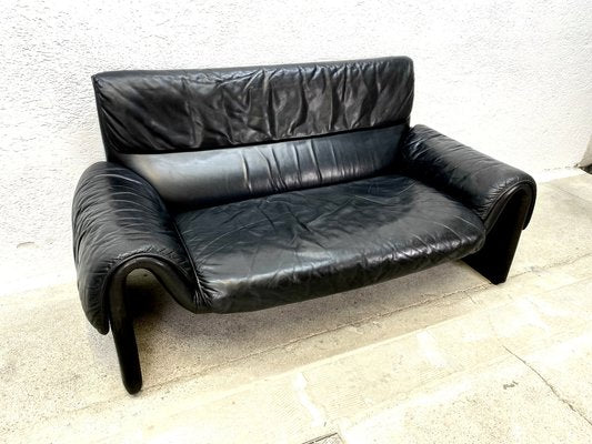 Black Leather Sofa Ds2011 from de Sede, 1980s-ZFK-2043070