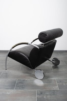 Black Leather Zyklus Armchair by Peter Maly for COR-IV-1135047