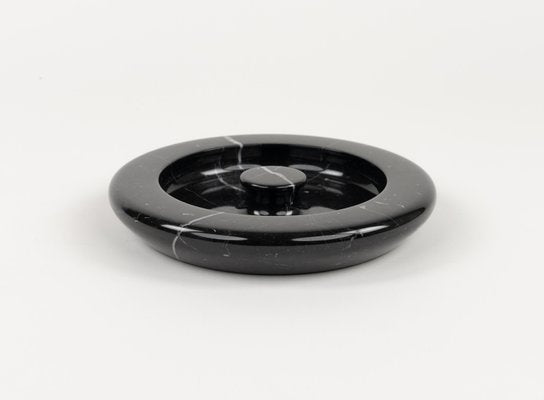 Black Marble Ashtray attributed to Angelo Mangiarotti, Italy, 1970s-LYQ-1794026