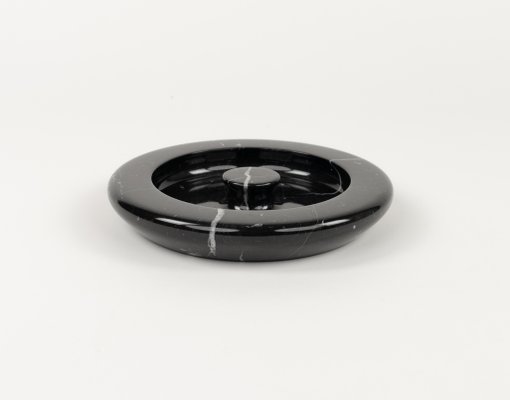 Black Marble Ashtray attributed to Angelo Mangiarotti, Italy, 1970s-LYQ-1794026