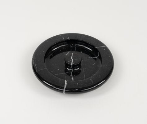 Black Marble Ashtray attributed to Angelo Mangiarotti, Italy, 1970s-LYQ-1794026