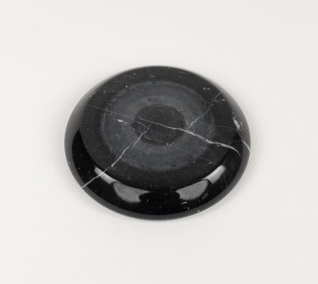 Black Marble Ashtray attributed to Angelo Mangiarotti, Italy, 1970s-LYQ-1794026