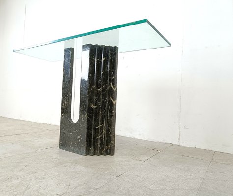 Black Marble Console from Cattelan, Italy, 1970s-IRH-1817720