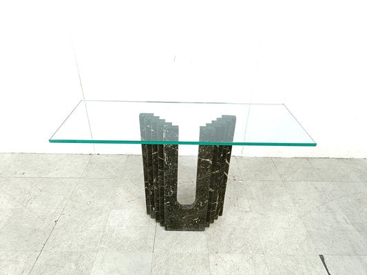 Black Marble Console from Cattelan, Italy, 1970s-IRH-1817720