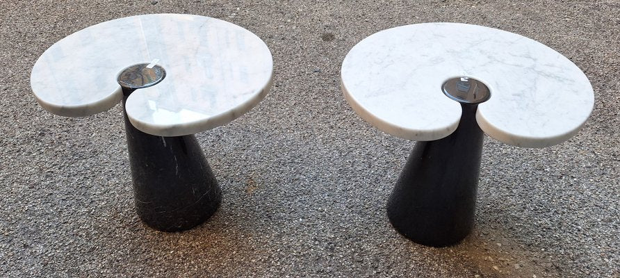 Black Marble Eros Coffee Tables by Angelo Mangiarotti for Skipper, 1980s, Set of 2-OHK-2020727