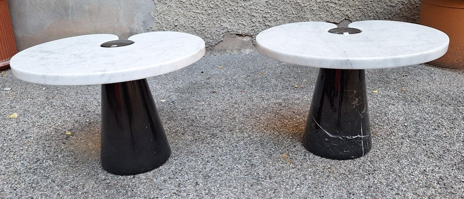 Black Marble Eros Coffee Tables by Angelo Mangiarotti for Skipper, 1980s, Set of 2-OHK-2020727