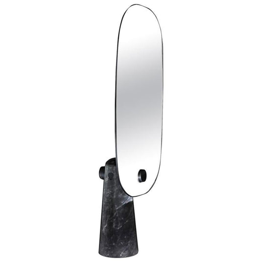 Black Marble Iconic Mirror by Dan Yeffet and Lucie Koldova