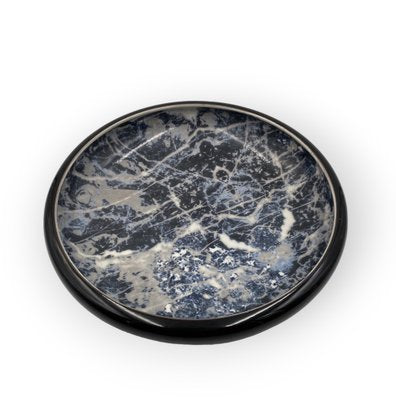 Black Marbled Ceramic Centerpiece by Alvino Bagni, 1970-TXN-1771301