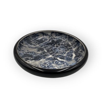 Black Marbled Ceramic Centerpiece by Alvino Bagni, 1970-TXN-1771301