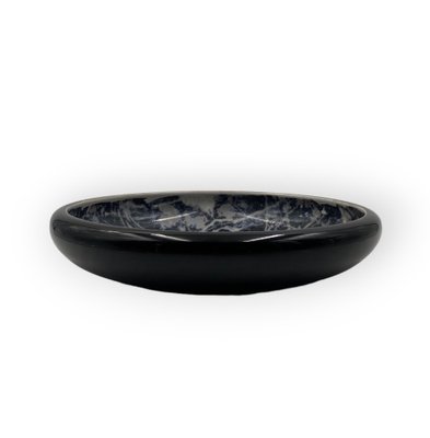 Black Marbled Ceramic Centerpiece by Alvino Bagni, 1970-TXN-1771301