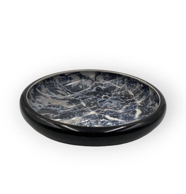 Black Marbled Ceramic Centerpiece by Alvino Bagni, 1970-TXN-1771301