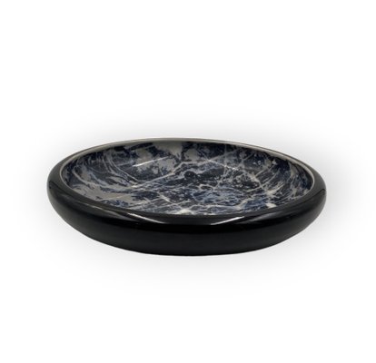 Black Marbled Ceramic Centerpiece by Alvino Bagni, 1970-TXN-1771301