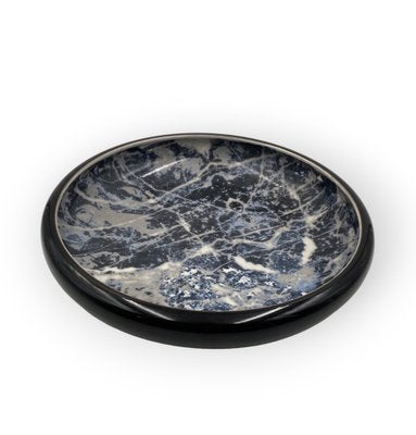 Black Marbled Ceramic Centerpiece by Alvino Bagni, 1970-TXN-1771301