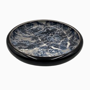 Black Marbled Ceramic Centerpiece by Alvino Bagni, 1970-TXN-1771301