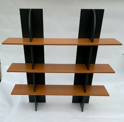 Black Melamine Shelf, 1980s-QKG-1394646