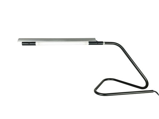 Black Metal and Aluminum Tubino Table Lamp by Achille & Pier Giacomo Castiglioni for Flos, 1970s-RD-1822996