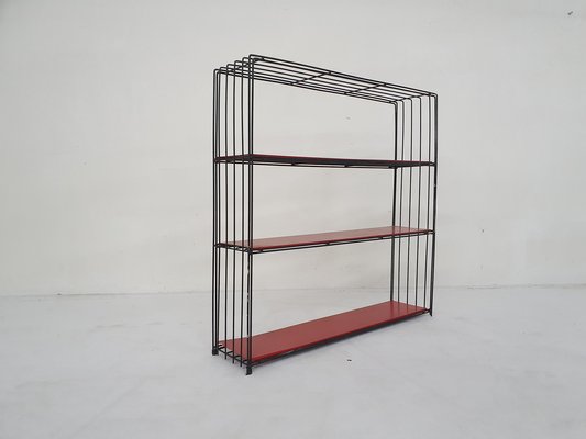 Black Metal Bookcase attributed to Tjerk Reijenga for Pilastro, the Netherlands, 1960s-ZO-1797140