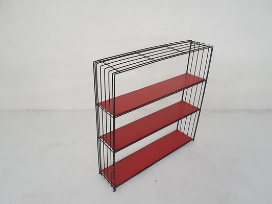 Black Metal Bookcase attributed to Tjerk Reijenga for Pilastro, the Netherlands, 1960s-ZO-1797140