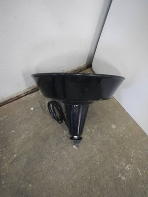 Black Metal D40 Ceiling Lamp, 1950s-WWQ-1784403