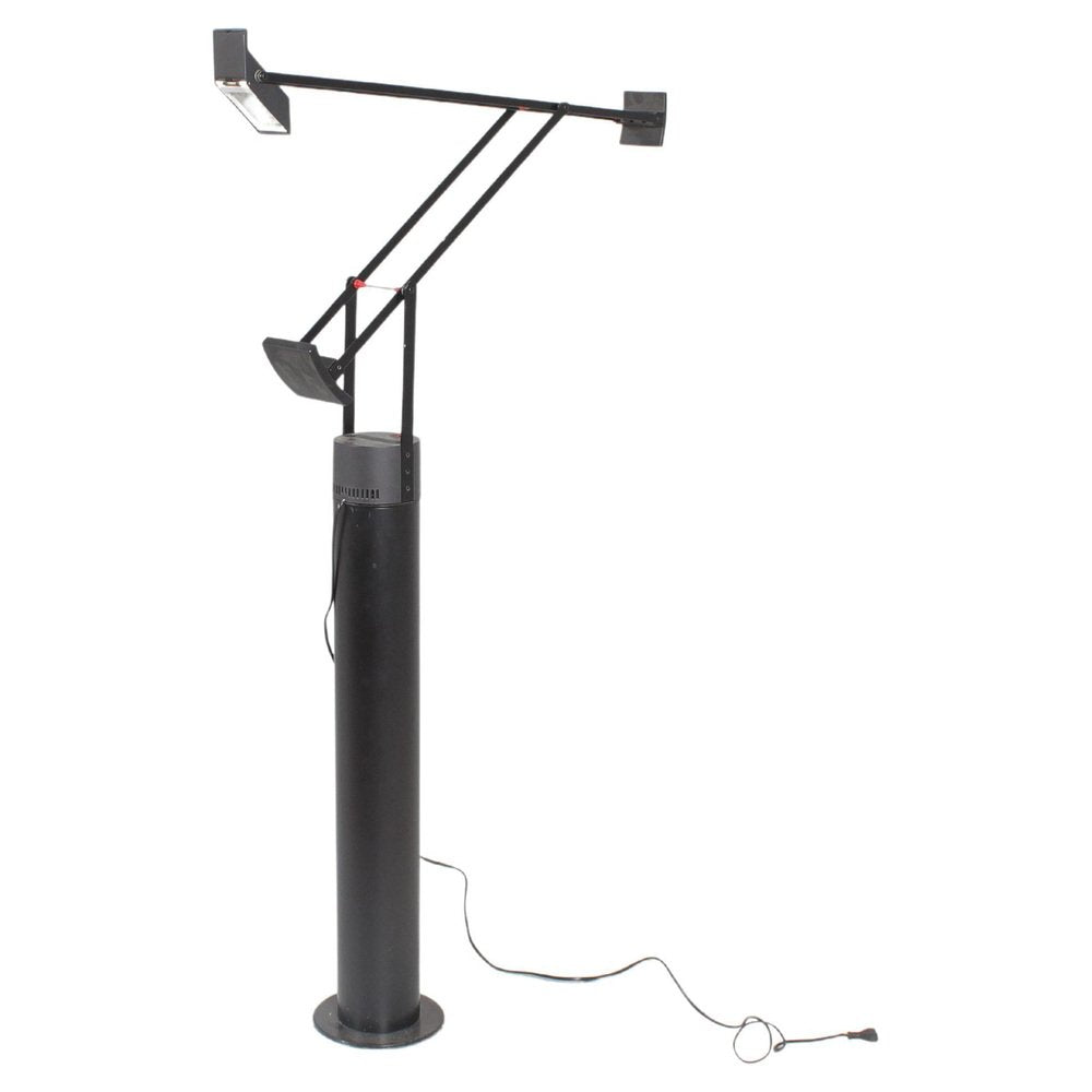 Black Metal Mod. Tizio Floor Lamp attributed to R. Sapper for Artemide, Italy, 1972