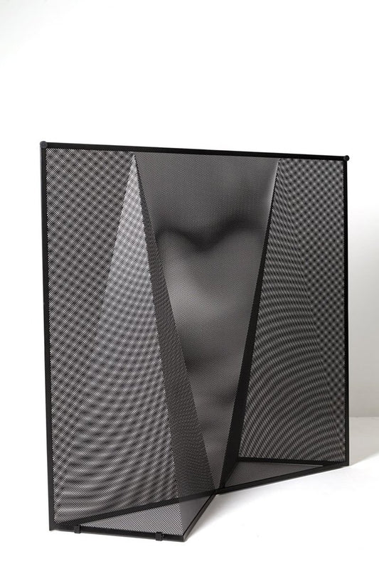 Black Metal Nillarosa Screen by Mario Botta for Alias, 1980