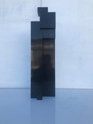 Black Metal Sculpture by Igino Legnaghi, 1971-OLY-595789