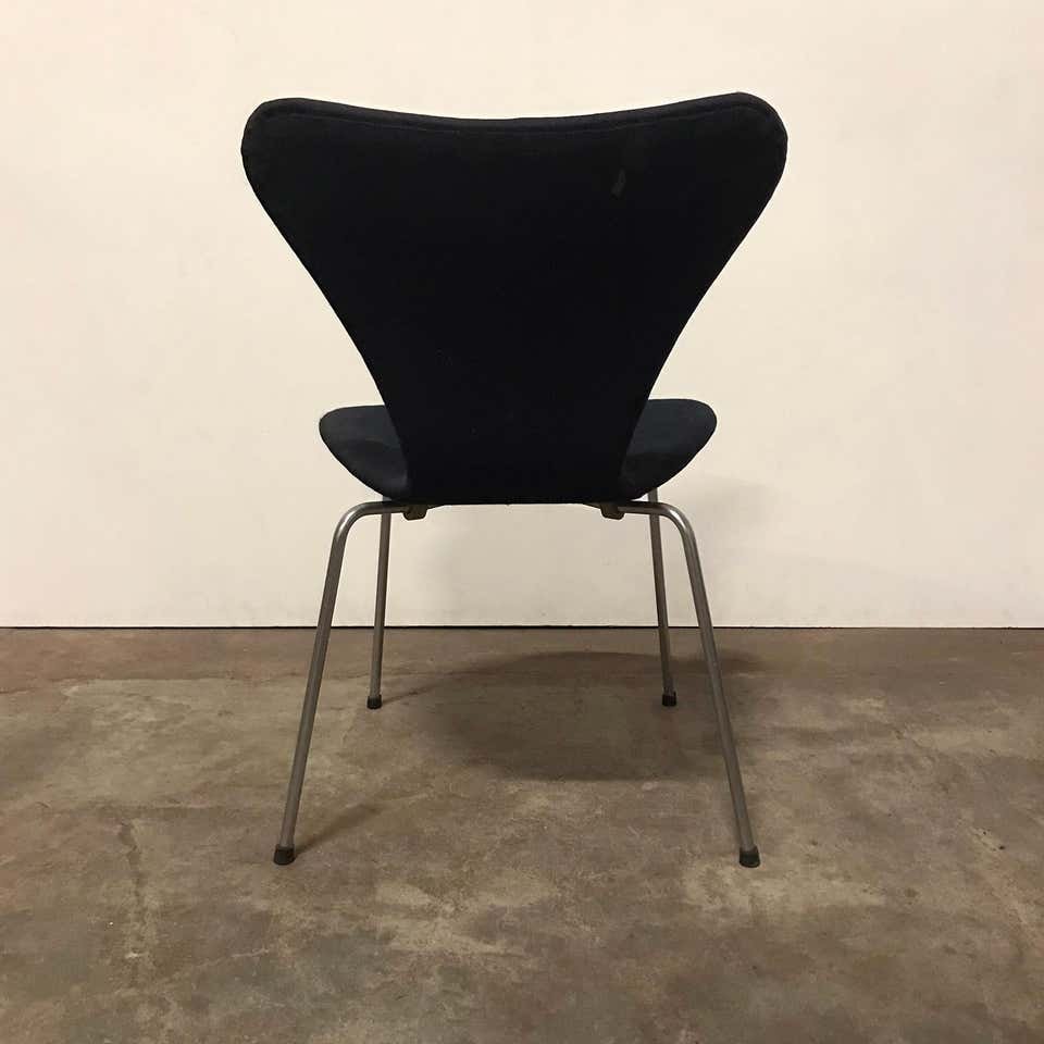 Black Model 3107 Butterfly Dining Chairs by Arne Jacobsen for Fritz Hansen, 1970s, Set of 3