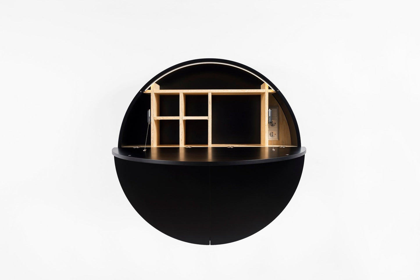 Black Multifunctional Pill Cabinet by Dalius Razauskas for Emko