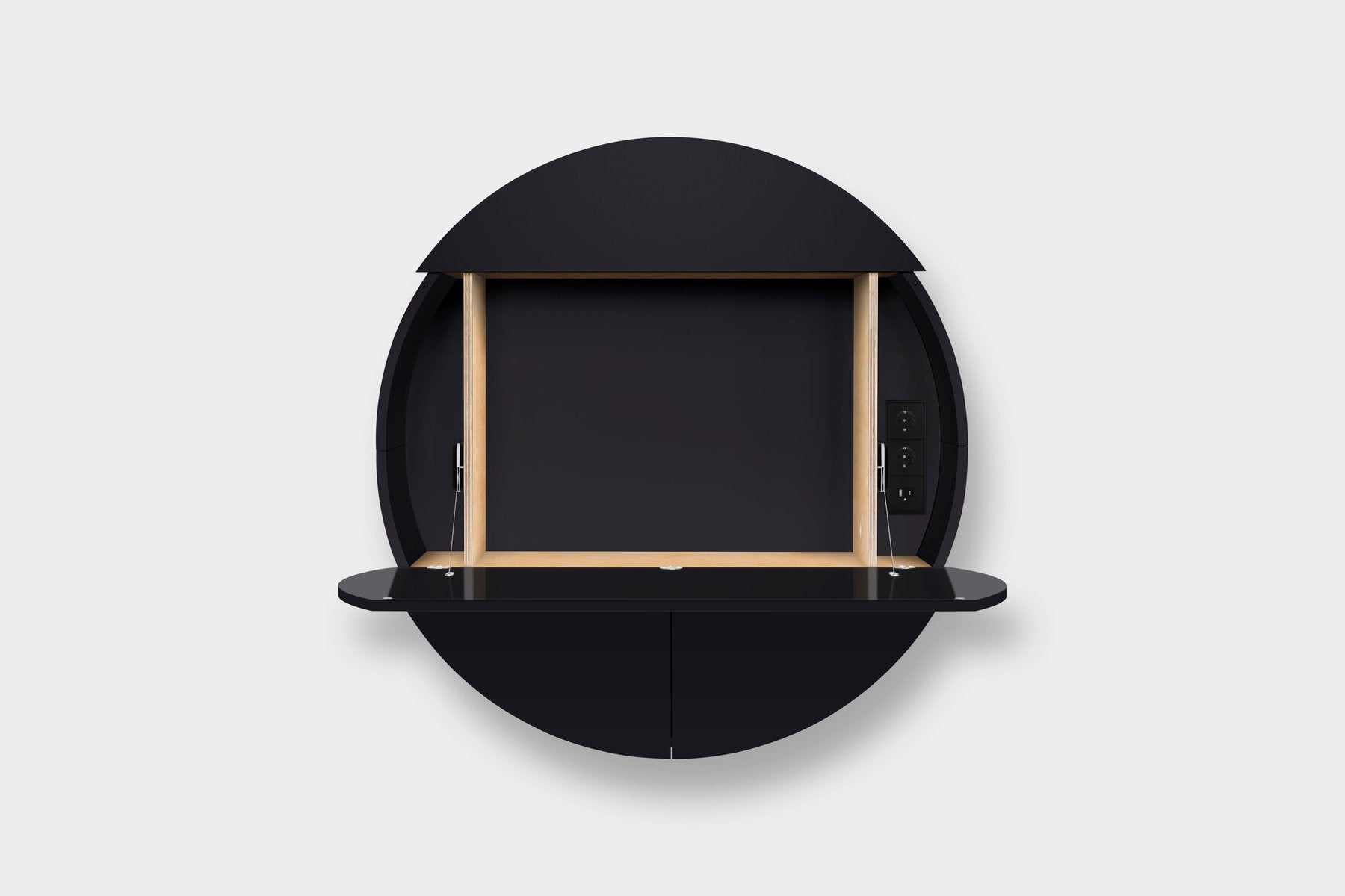 Black Multifunctional Pill Extra Cabinets by Dalius Razauskas for Emko