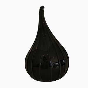 Black Murano Glass Drops Vase by Stelon Renzo for Salviati-OZE-1282709