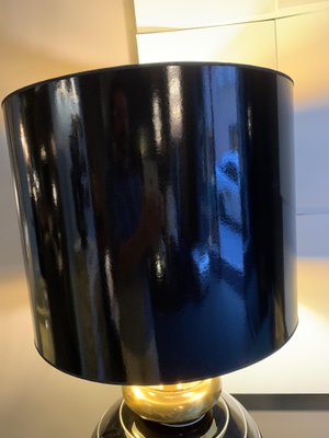 Black Murano Glass Table Lamp, Italy, 1970s-XWN-1436188