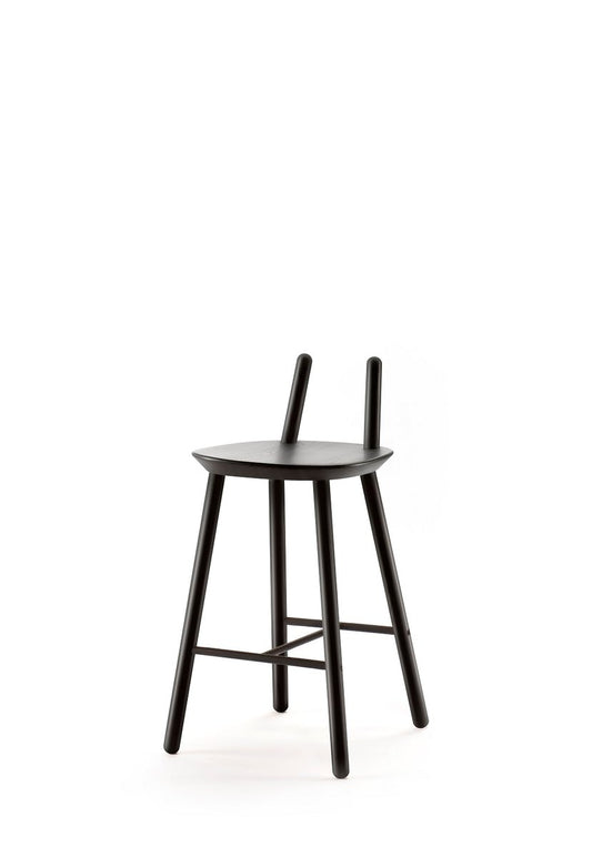 Black Naïve Semi Bar Chair by etc.etc. for Emko