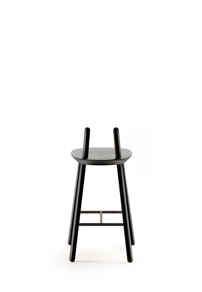 Black Naïve Semi Bar Chair by etc.etc. for Emko