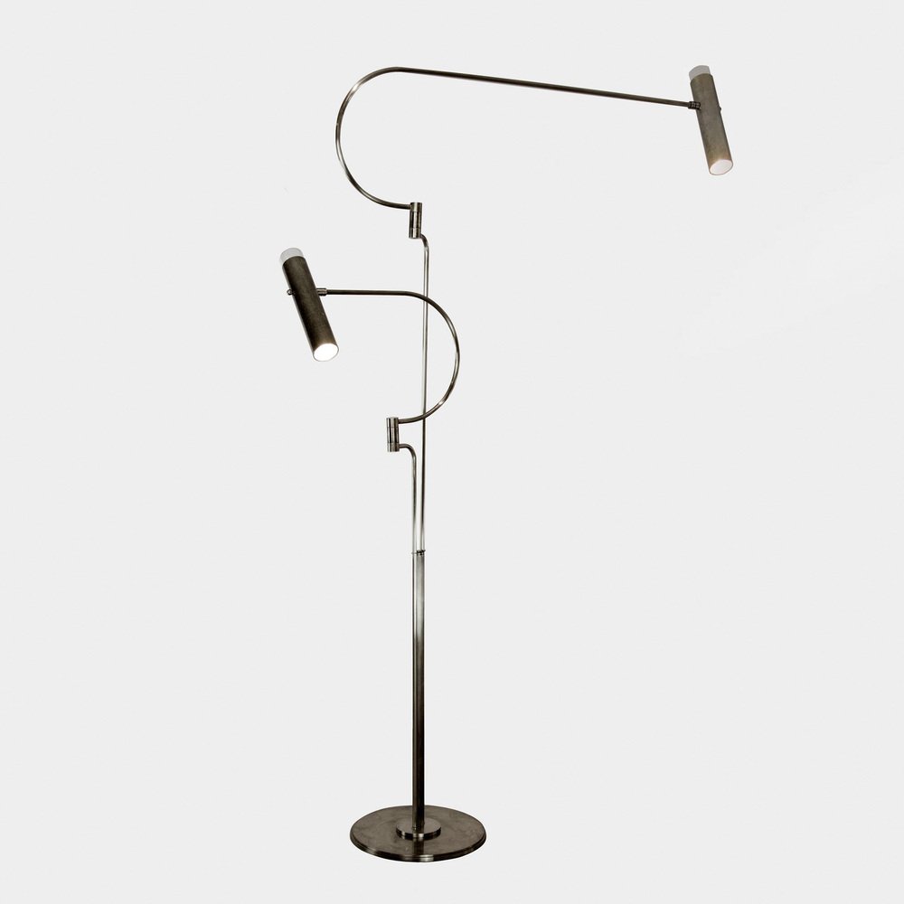 Black Nickel Southside Floor Lamp by Andrea Bonini