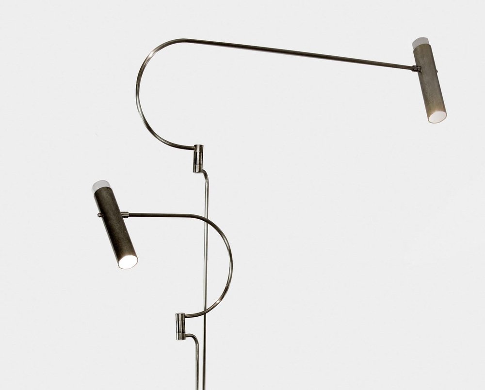 Black Nickel Southside Floor Lamp by Andrea Bonini