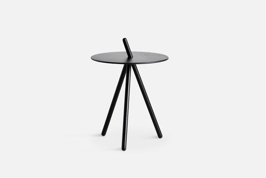 Black Oak Come Here Side Table by Steffen Juul