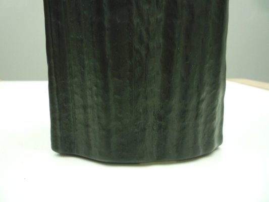 Black Op Art Porcelain Vase by Martin Freyer for Rosenthal, 1970s-UG-1371554