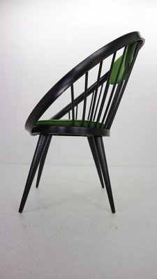 Black Original Circle Chair by Yngve Ekström for Swedese, Sweden, 1960s-DT-2026158