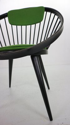 Black Original Circle Chair by Yngve Ekström for Swedese, Sweden, 1960s-DT-2026158