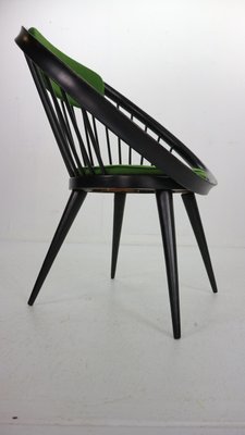 Black Original Circle Chair by Yngve Ekström for Swedese, Sweden, 1960s-DT-2026158