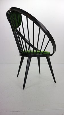 Black Original Circle Chair by Yngve Ekström for Swedese, Sweden, 1960s-DT-2026158