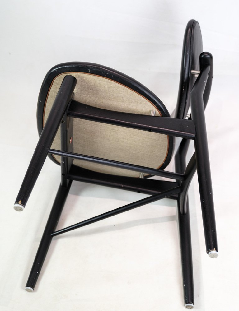 Black Painted Oak Model 108 Dining Chair by Finn Juhl, 2000s