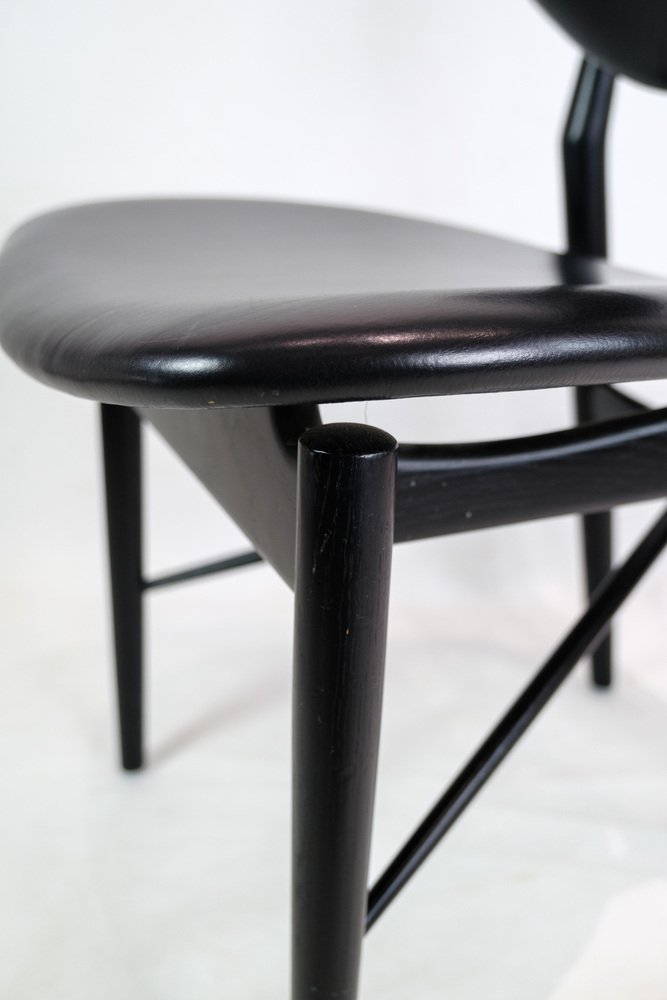 Black Painted Oak Model 108 Dining Chair by Finn Juhl, 2000s