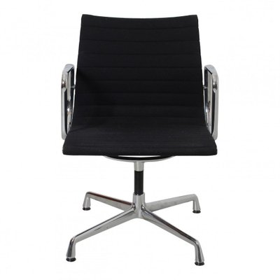 Black Patinated Hopsak Fabric EA 108 Chair by Charles Eames for Vitra-MTD-1400518