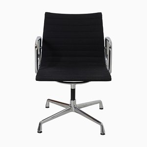 Black Patinated Hopsak Fabric EA 108 Chair by Charles Eames for Vitra-MTD-1400518