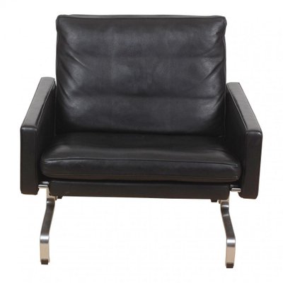 Black Patinated Leather Pk-31 Armchairs by Poul Kjærholm for E. Kold Christensen, Set of 2-MTD-1400654